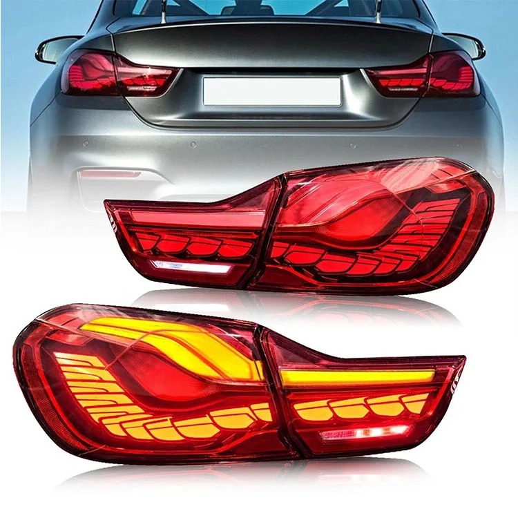 Factory M4 GTS 2014-2020 Rear Lamp F33 F36 F83 F32 F82 GTS OLED Style Tail Lights for  Red Lens Color New Condition